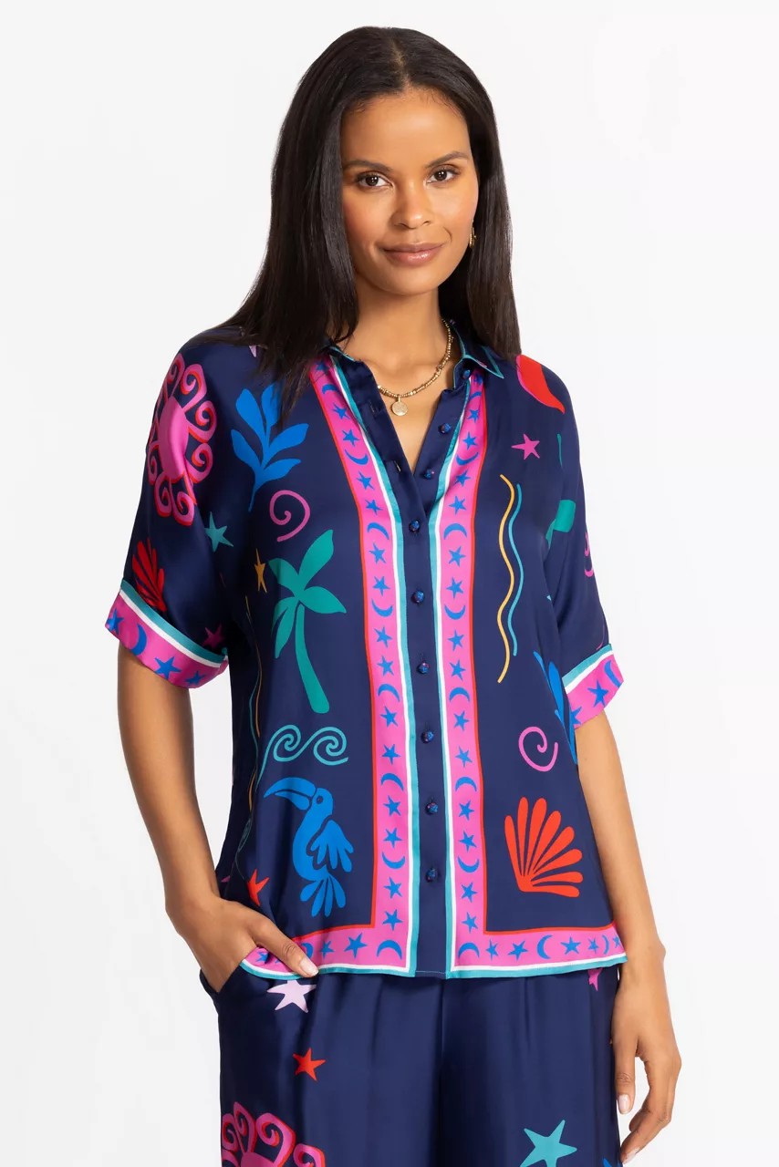 Johnny Was Women FERNANDA BUTTON DOWN SHIRT