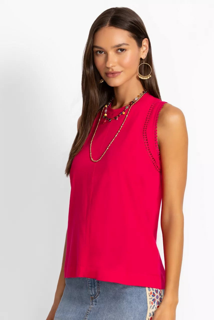 Johnny Was Women CROCHET CREW NECK TANK