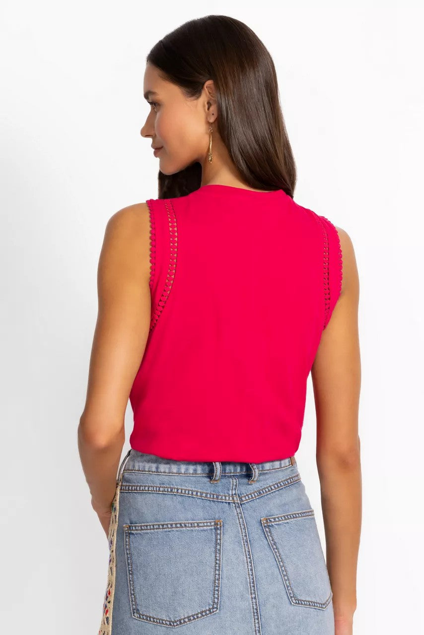 Johnny Was Women CROCHET CREW NECK TANK