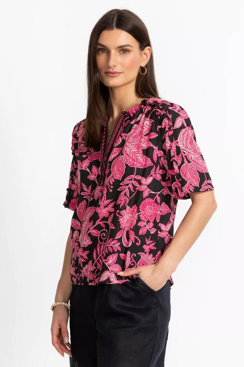 Johnny Was Women RUFFLE SEAM TOP