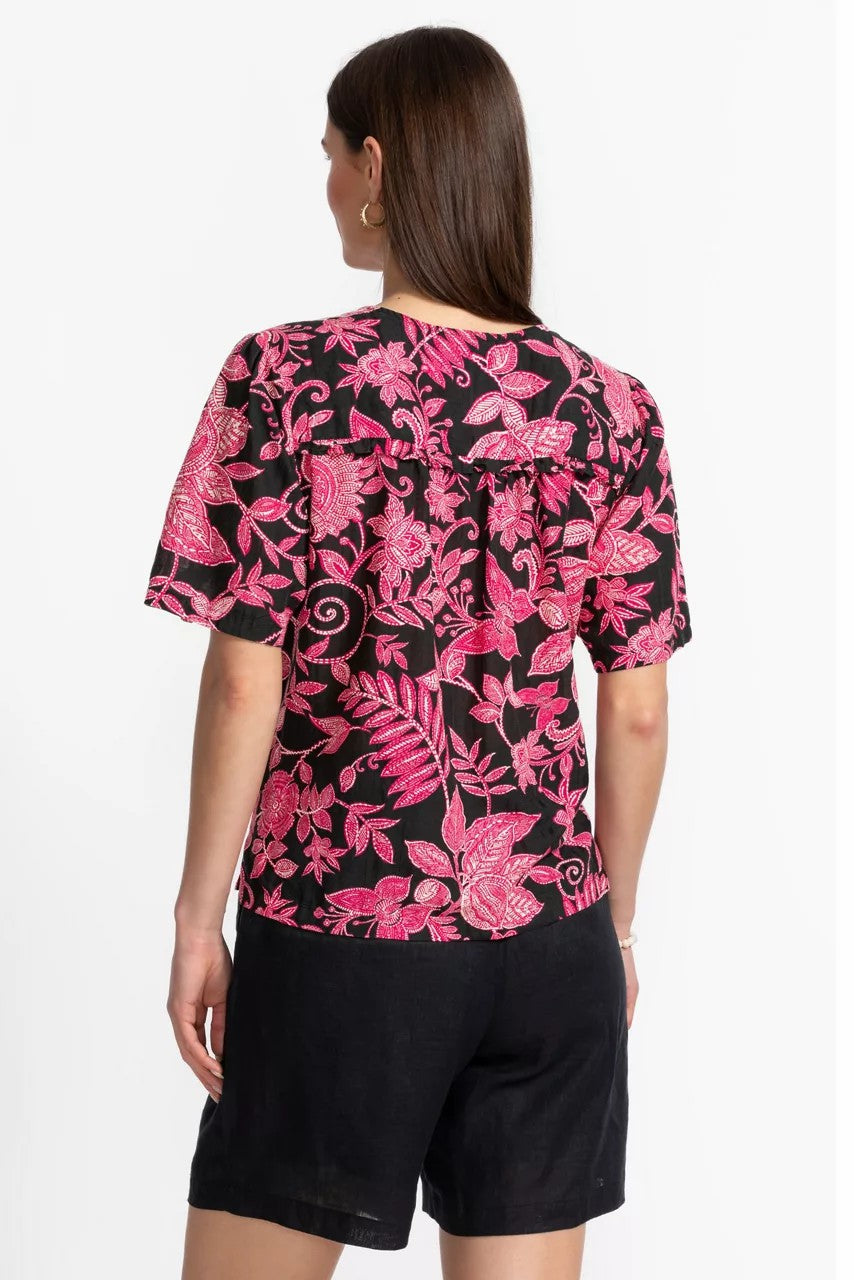 Johnny Was Women RUFFLE SEAM TOP