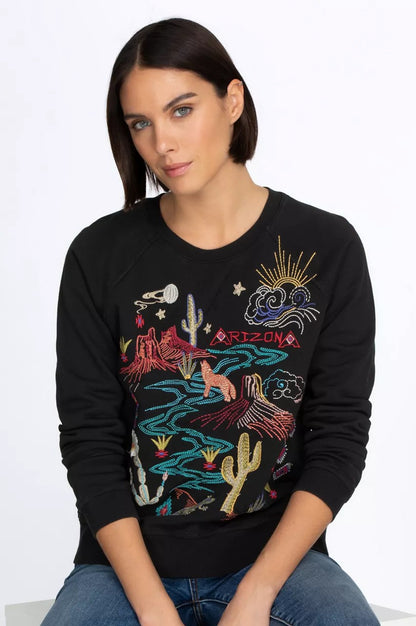 Johnny Was Women Arizona Raglan Sweatshirt