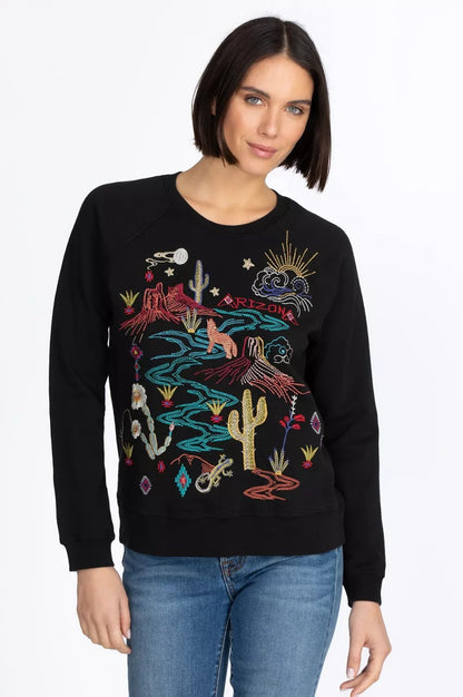 Johnny Was Women Arizona Raglan Sweatshirt