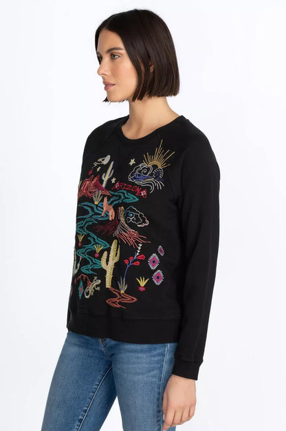 Johnny Was Women Arizona Raglan Sweatshirt