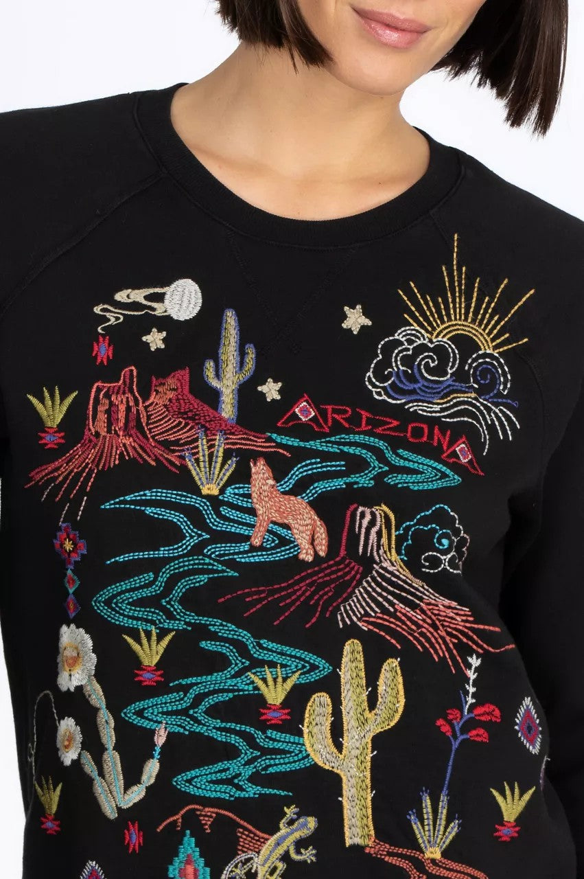 Johnny Was Women Arizona Raglan Sweatshirt