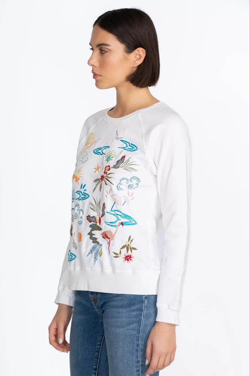 Johnny Was Women Florida Raglan Sweatshirt