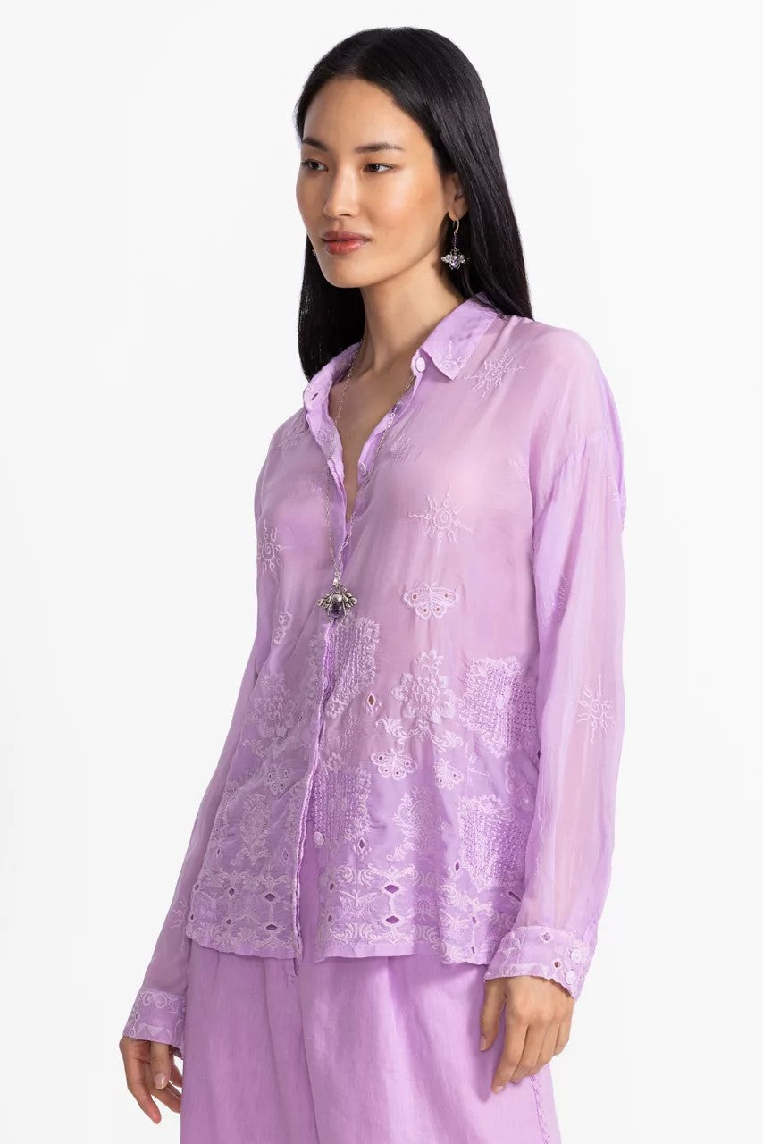 Johnny Was Women SLIM AUDREY BUTTON DOWN