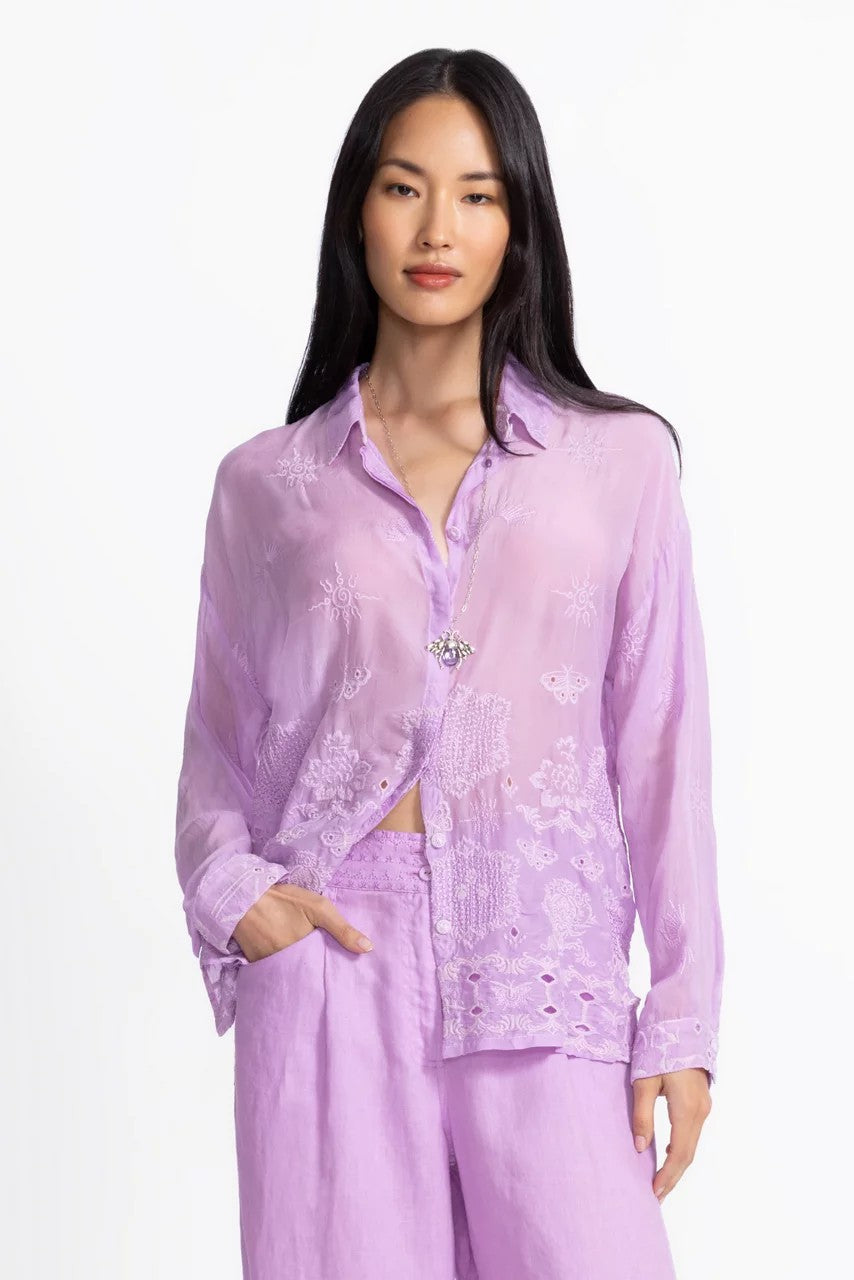 Johnny Was Women SLIM AUDREY BUTTON DOWN