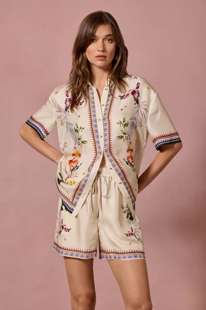 Johnny Was Women OPHELIA CAMP SHIRT