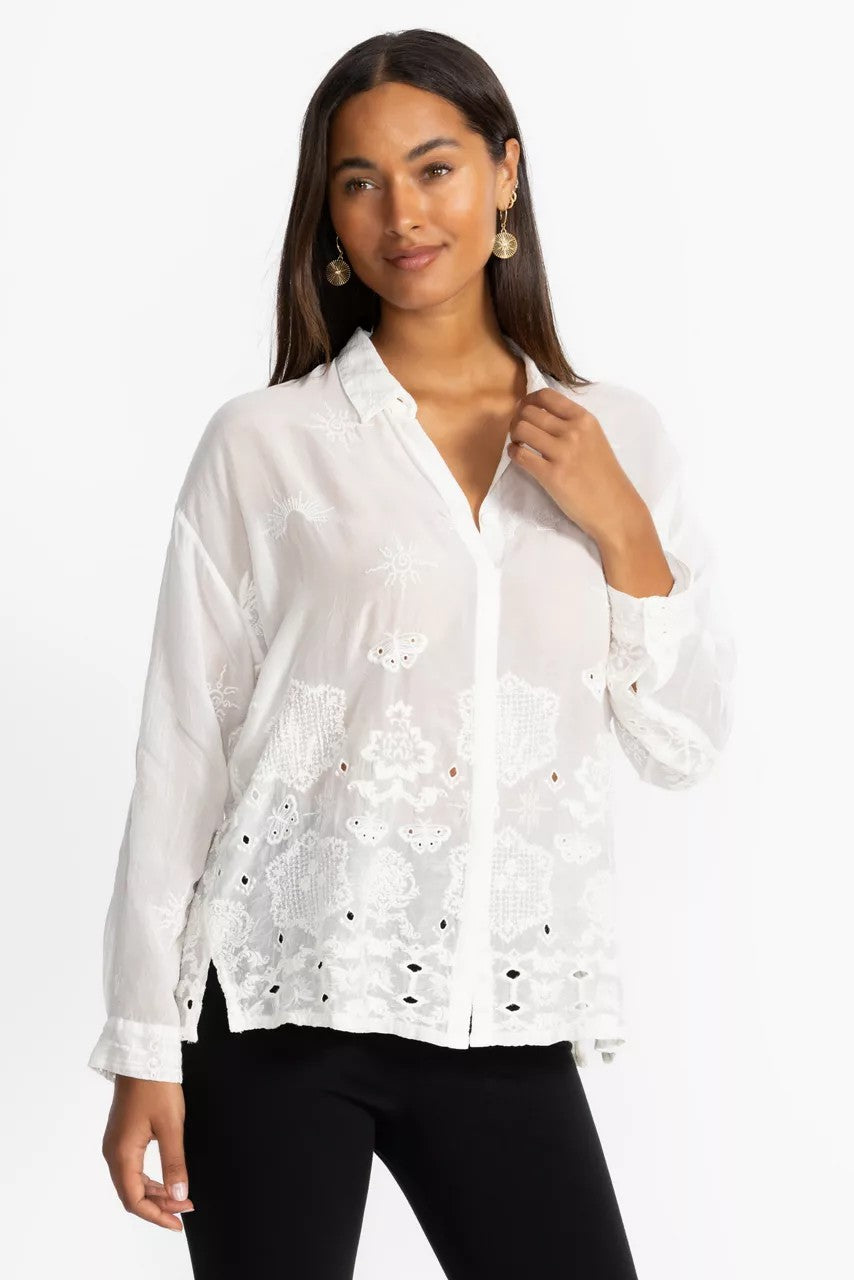 Johnny Was Women SLIM AUDREY BUTTON DOWN
