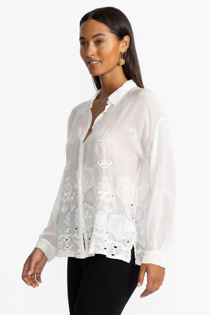 Johnny Was Women SLIM AUDREY BUTTON DOWN