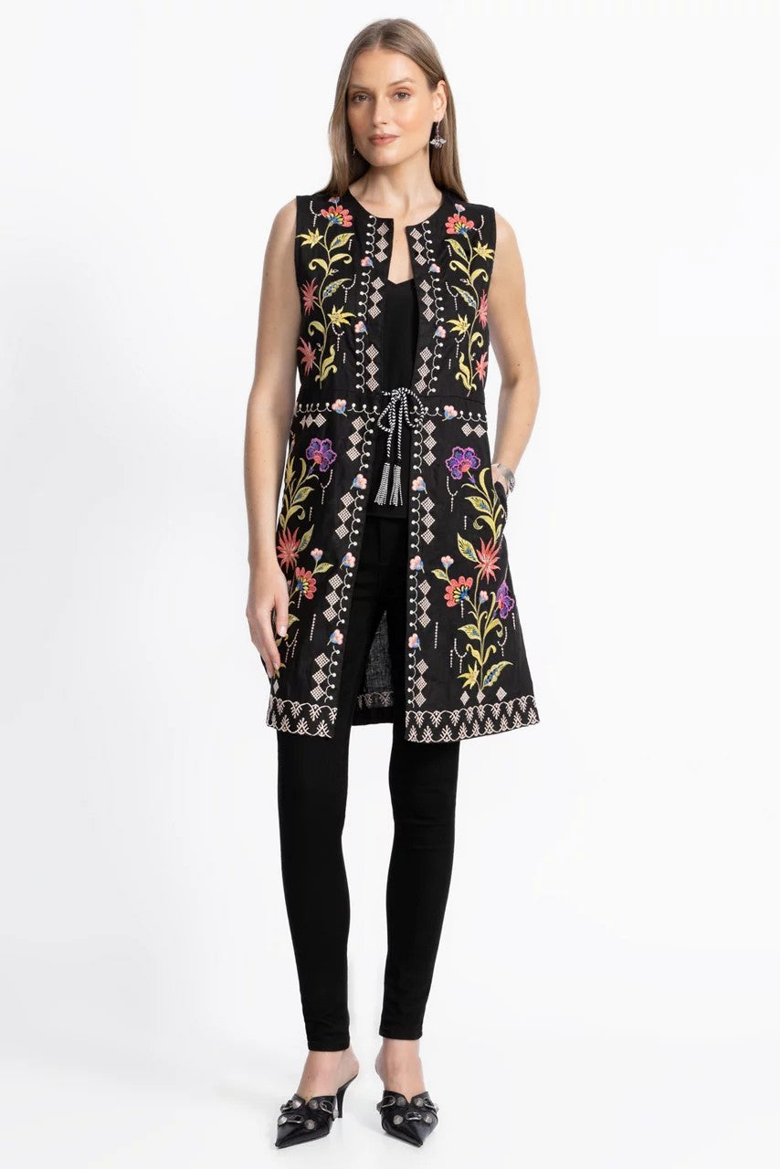 Johnny Was Women LINEN VEST