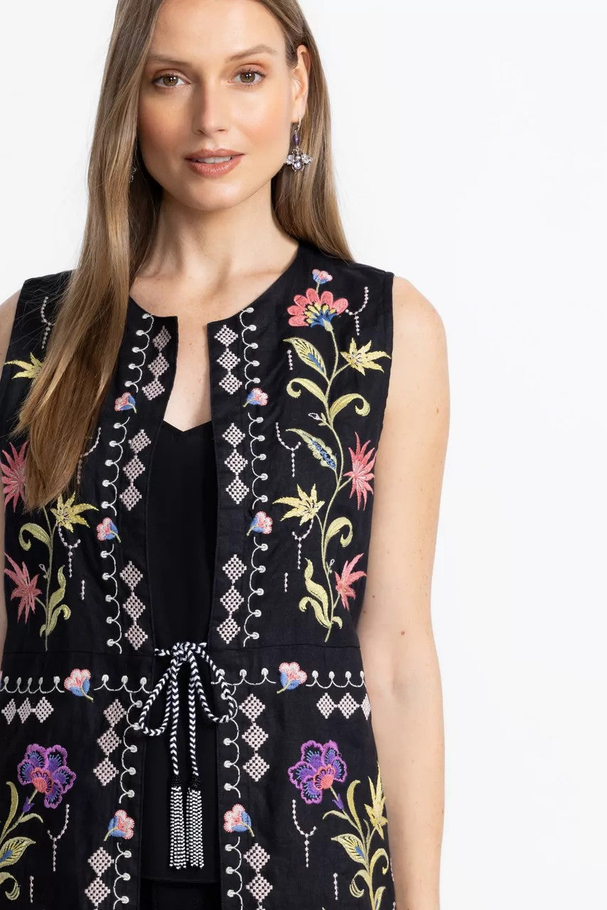 Johnny Was Women LINEN VEST