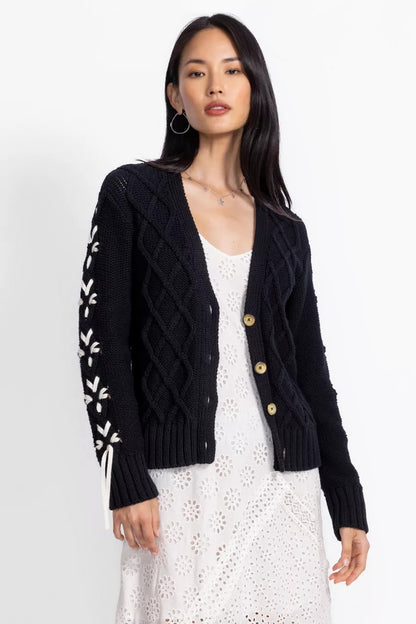 Johnny Was Women THE ANESSA BOW CARDIGAN