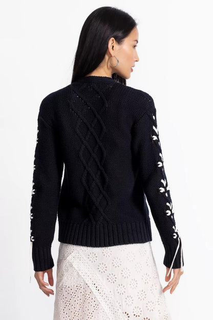 Johnny Was Women THE ANESSA BOW CARDIGAN