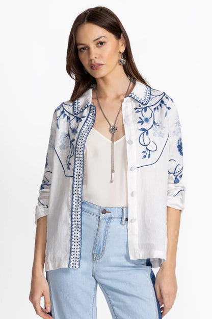 Johnny Was Women WESTERN LINEN JACKET