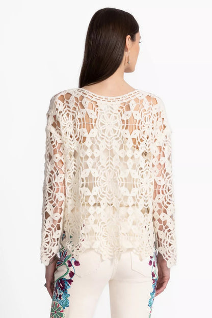 Johnny Was Women THE PICADO CROCHET PULLOVER