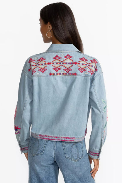 Johnny Was Women CROPPED DENIM JACKET