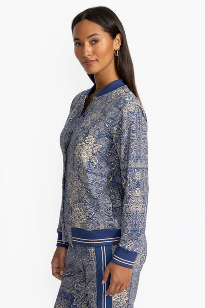 Johnny Was Women FRENCH TERRY BOMBER JACKET