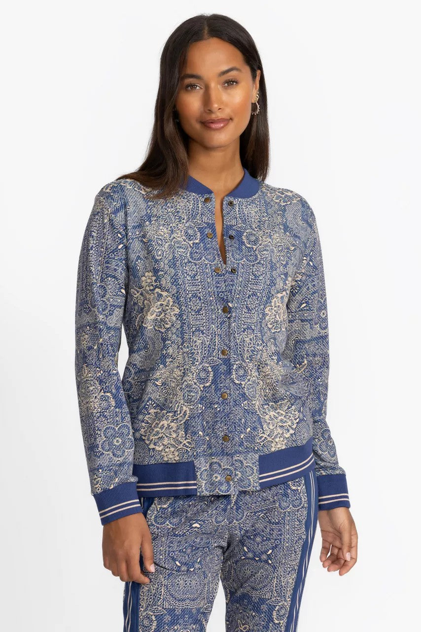 Johnny Was Women FRENCH TERRY BOMBER JACKET