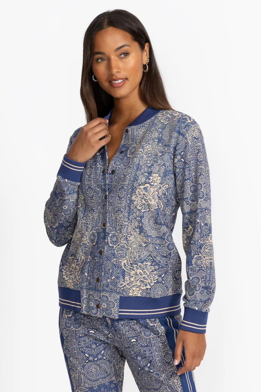 Johnny Was Women FRENCH TERRY BOMBER JACKET
