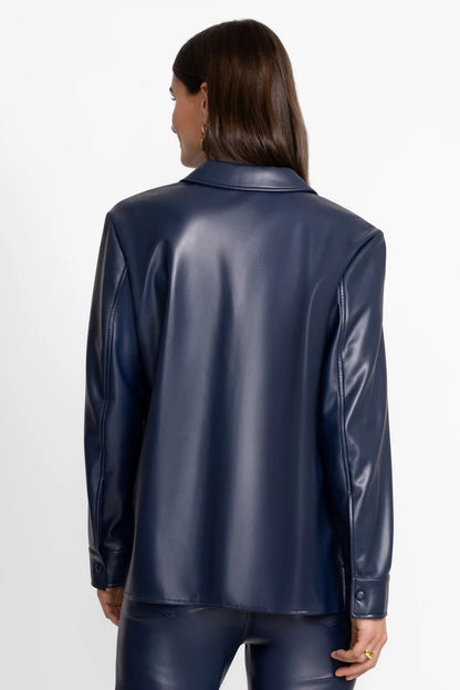 Johnny Was Women IMANI VEGAN LEATHER SHACKET