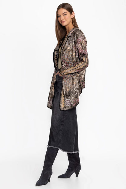 Johnny Was Women BIYA METALLIC SHORT HOODIE