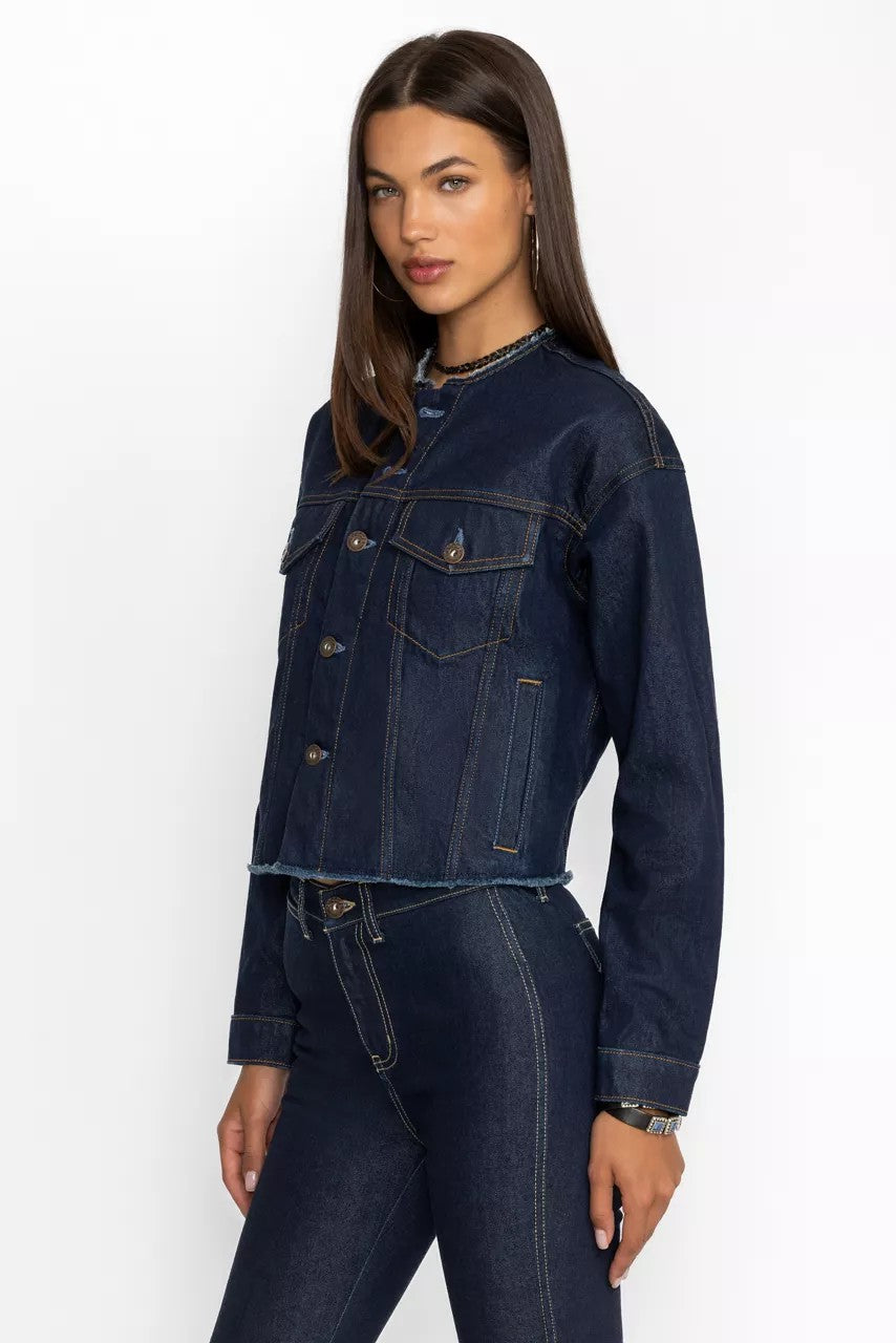 Johnny Was Women JARDIN AMOUR DENIM JACKET