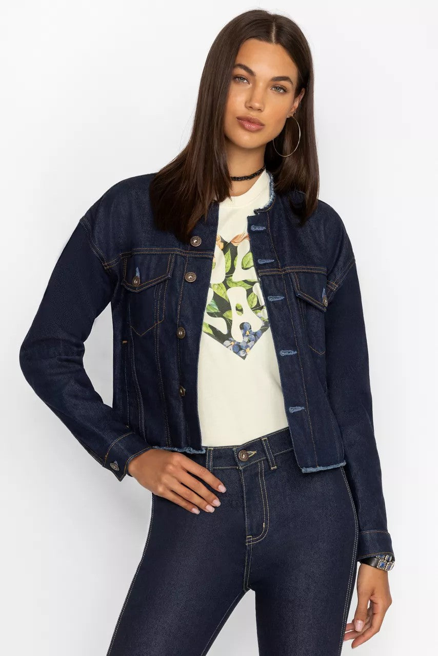 Johnny Was Women JARDIN AMOUR DENIM JACKET