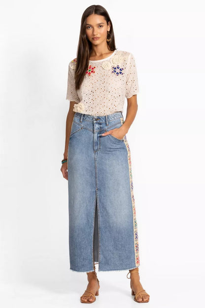 Johnny Was Women THE DENIM SKIRT