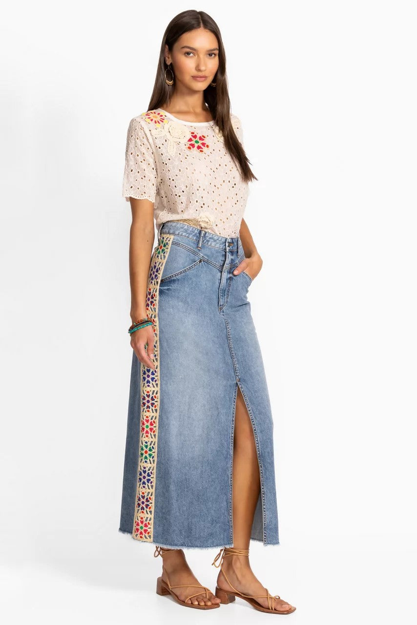 Johnny Was Women THE DENIM SKIRT