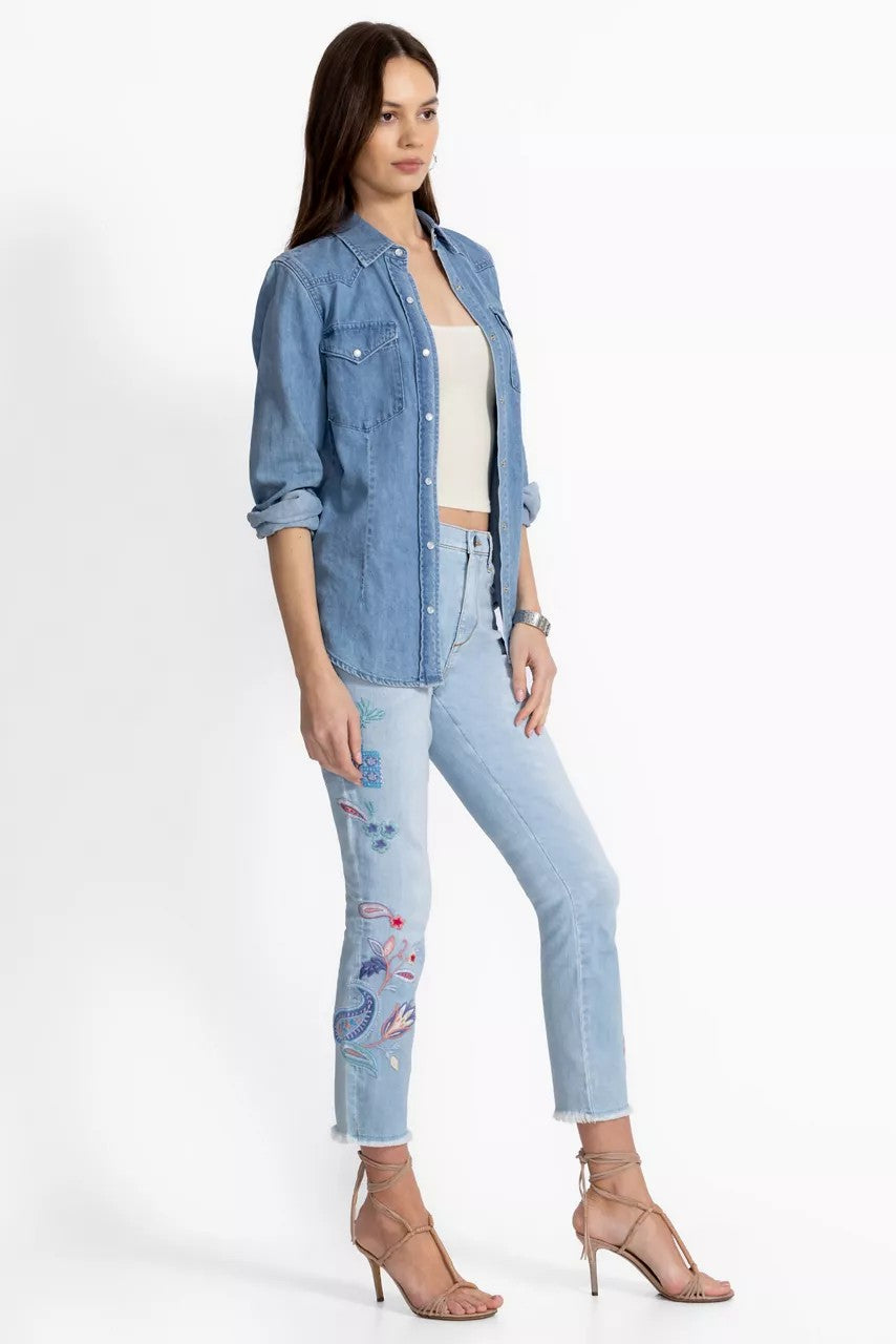 Johnny Was Women THE CROPPED SKINNY JEAN