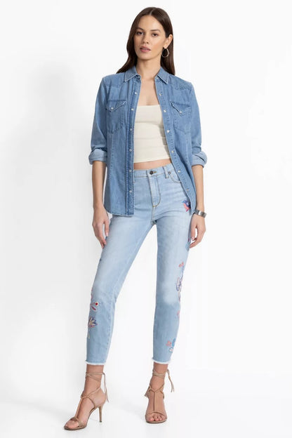 Johnny Was Women THE CROPPED SKINNY JEAN