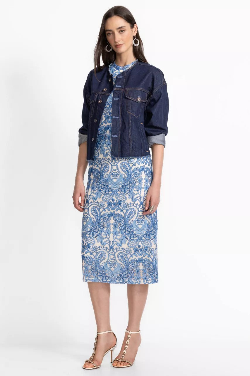 Johnny Was Women LIZANDREA MESH MIDI SKIRT