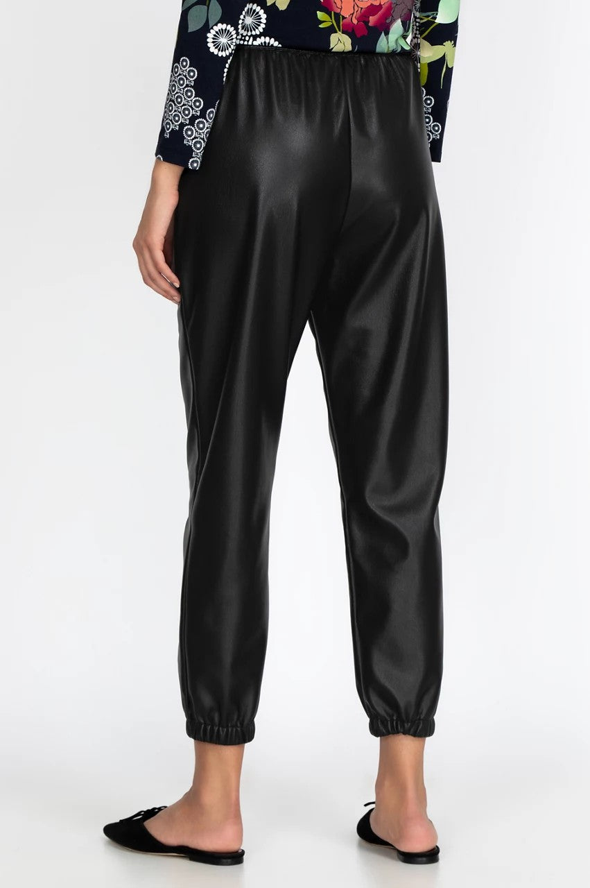 Johnny Was Women Vegan Leather Jogger