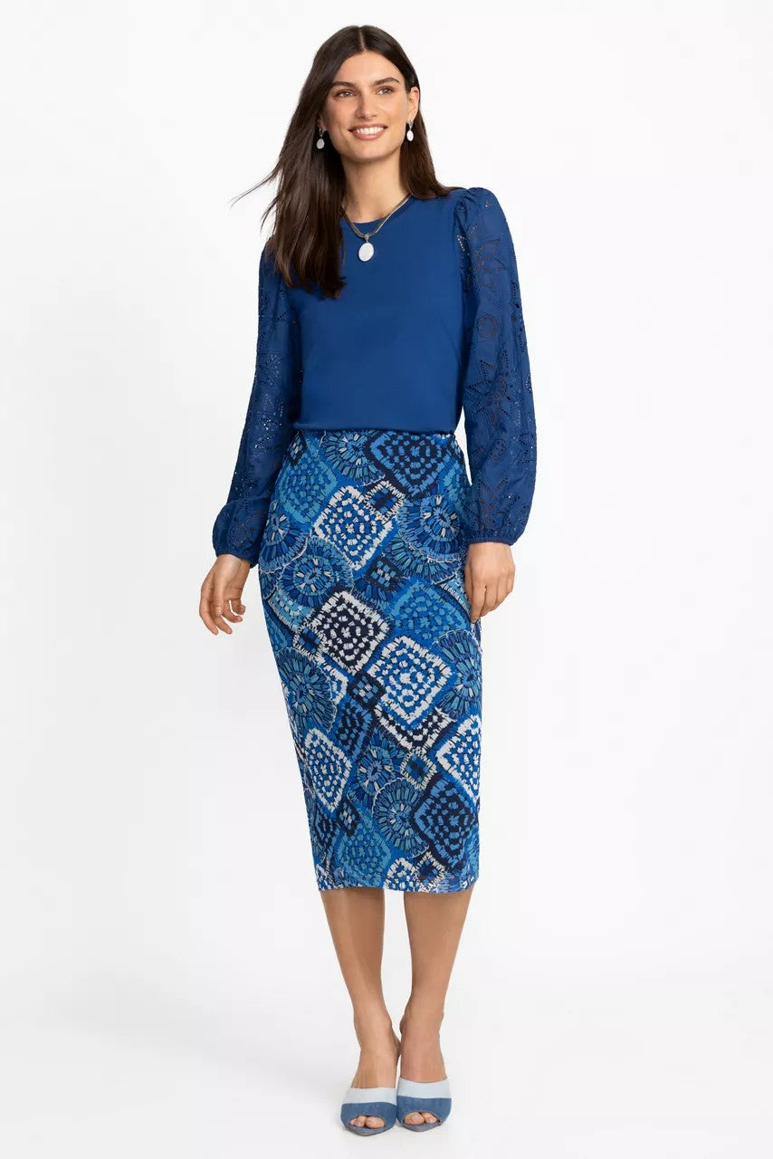 Johnny Was Women LIZANDREA MESH MIDI SKIRT