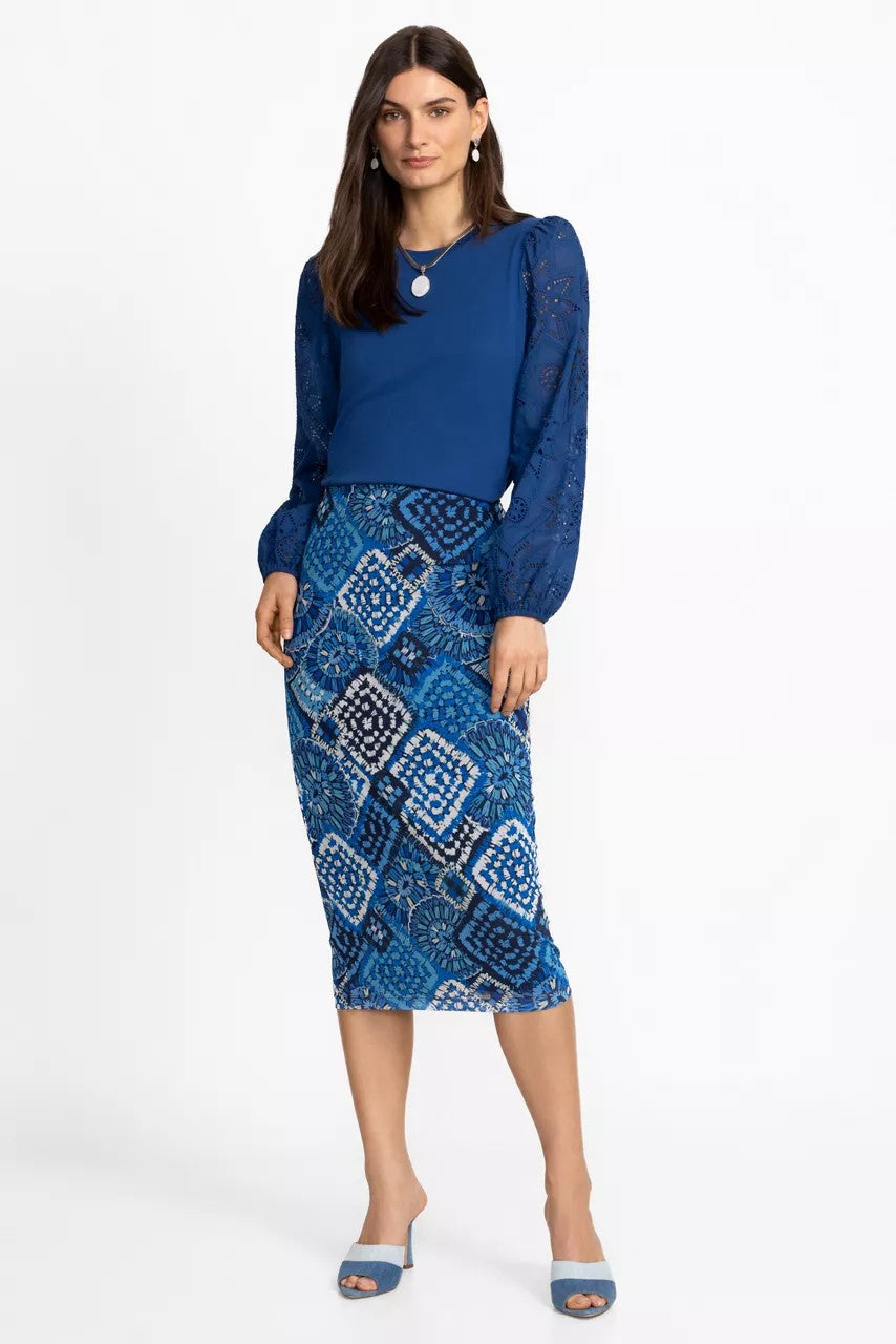 Johnny Was Women LIZANDREA MESH MIDI SKIRT