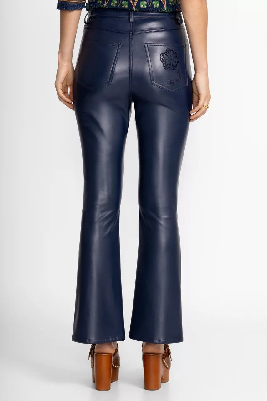 Johnny Was Women THE SLIT FLARE VEGAN LEATHER PANT