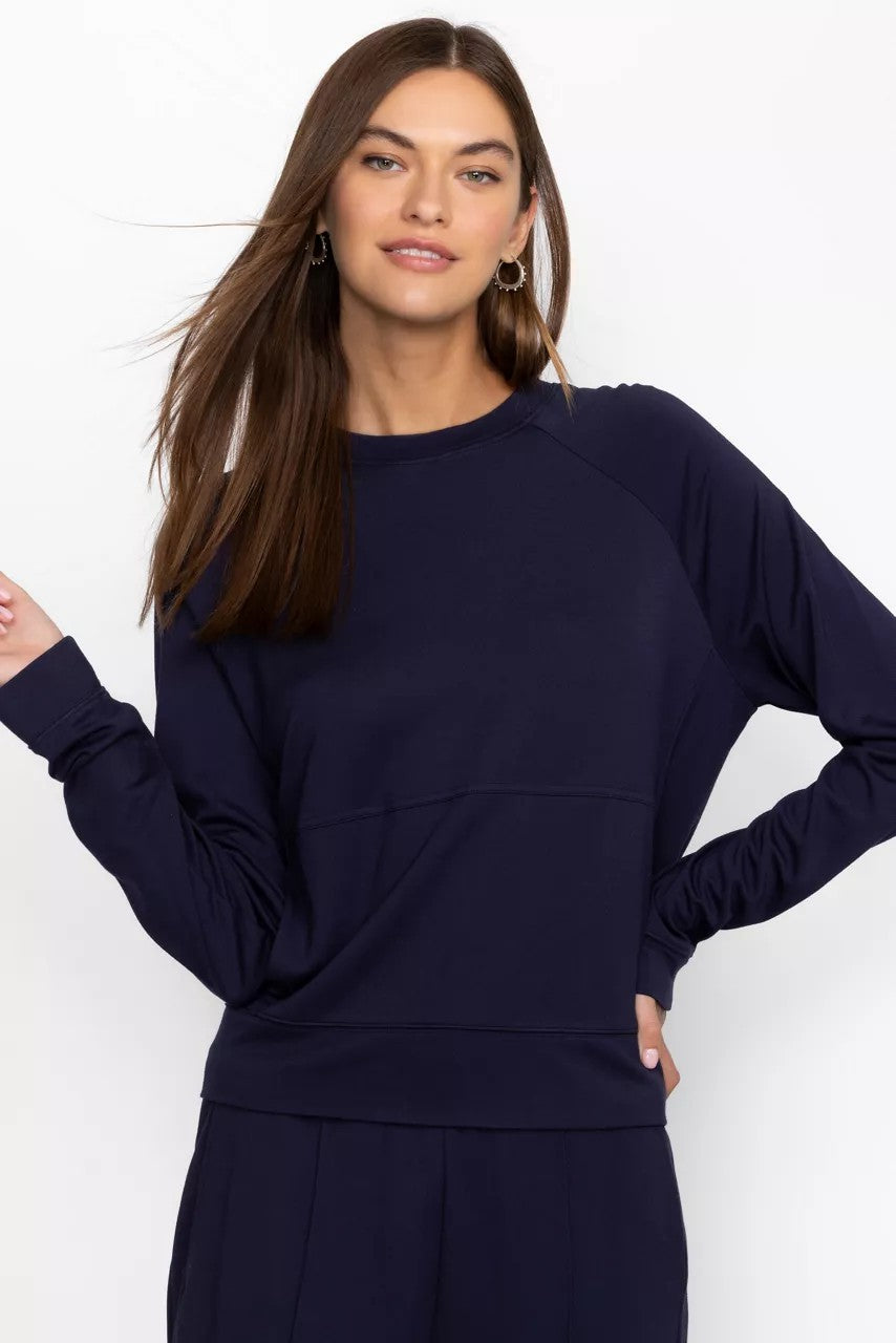 Johnny Was Women BEE ACTIVE LONG SLEEVE CREW PULLOVER