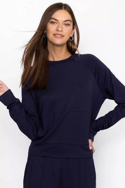 Johnny Was Women BEE ACTIVE LONG SLEEVE CREW PULLOVER