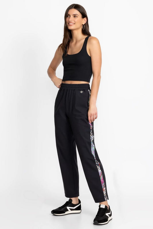 Johnny Was Women BEE ACTIVE TUXEDO STRIPE TRAVELER PANT