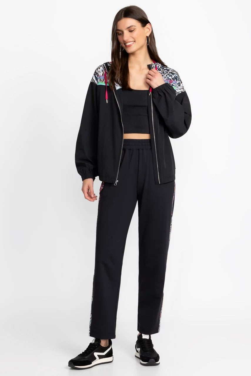 Johnny Was Women BEE ACTIVE TUXEDO STRIPE TRAVELER PANT