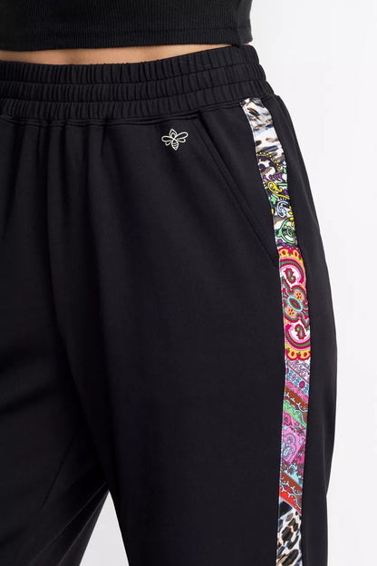 Johnny Was Women BEE ACTIVE TUXEDO STRIPE TRAVELER PANT