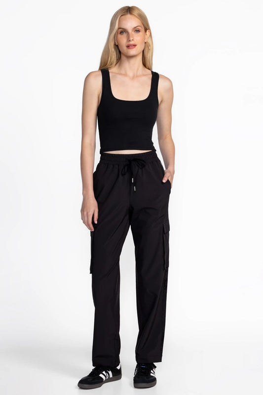 Johnny Was Women BEE ACTIVE CARGO STRAIGHT LEG TRACK PANT