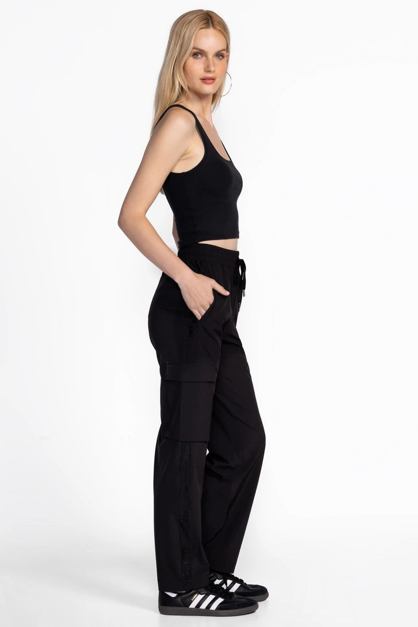 Johnny Was Women BEE ACTIVE CARGO STRAIGHT LEG TRACK PANT