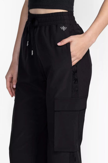 Johnny Was Women BEE ACTIVE CARGO STRAIGHT LEG TRACK PANT