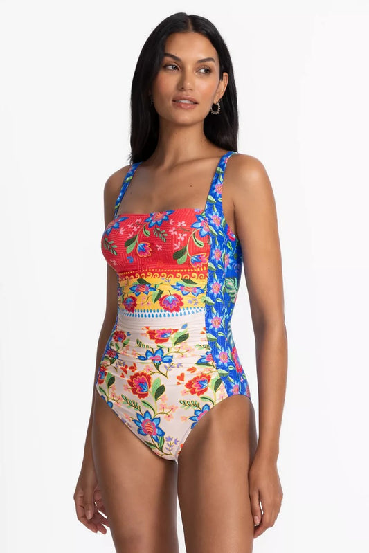 Johnny Was Women MARILYN RUCHED ONE PIECE