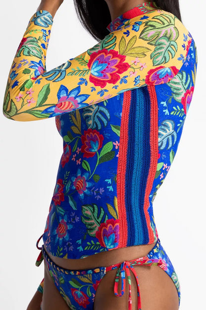 Johnny Was Women RUMBA MIX LONG SLEEVE SURF SHIRT