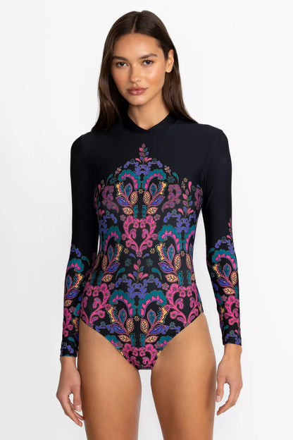 Johnny Was Women FATIMA CROSS OVER NECK SURF ONE PIECE
