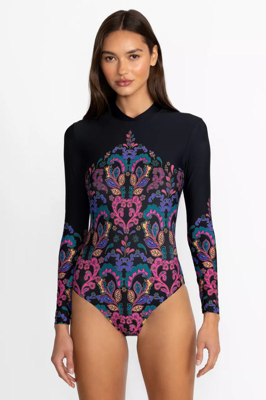 Johnny Was Women FATIMA CROSS OVER NECK SURF ONE PIECE